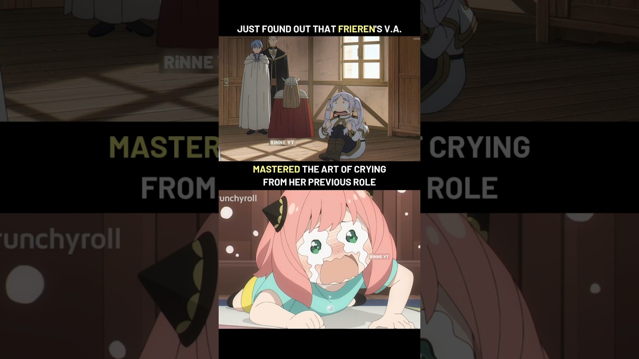 Frieren's Voice Actress was already a PRO in crying from her previous role #Frieren #SpyxFamily