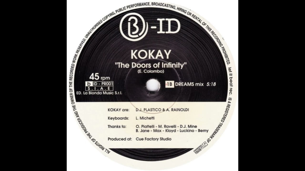 Kokay - The Doors Of Infinity - (Dreams Mix) - 1996 - (140 BPM)