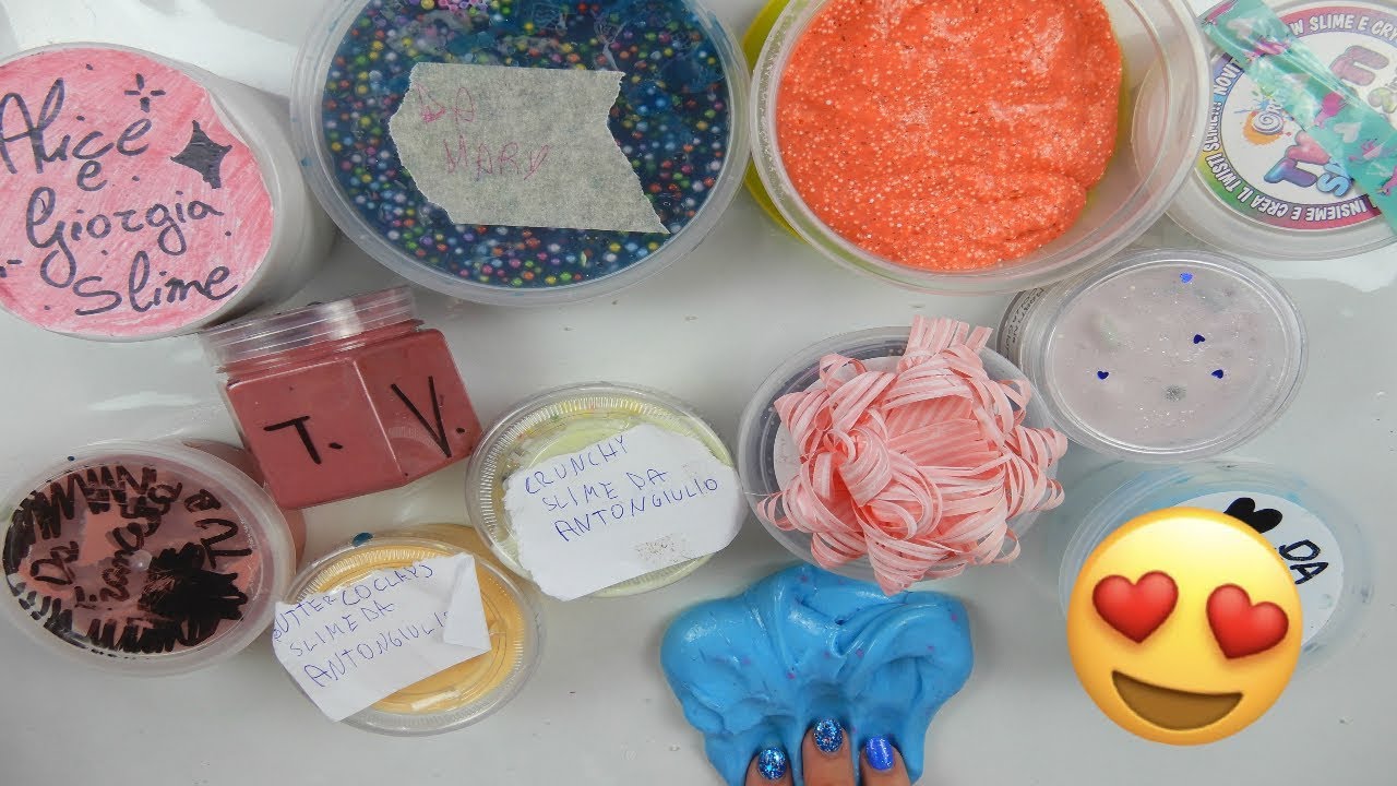 SLIME REGALATI DAI FAN! APRO SLIME FATTI DA VOI Iolanda Sweets