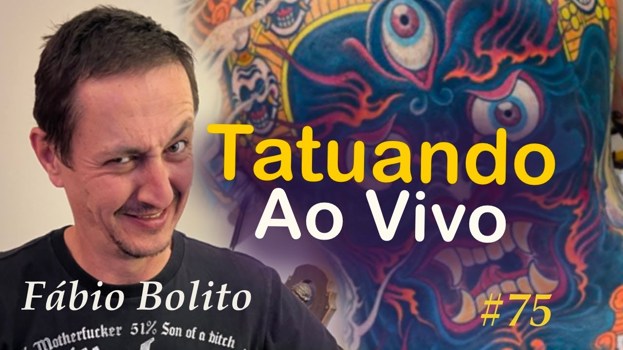 #75 Fabio Bolito - Tatuando ao vivo!!!!!! Oriental e cobertura