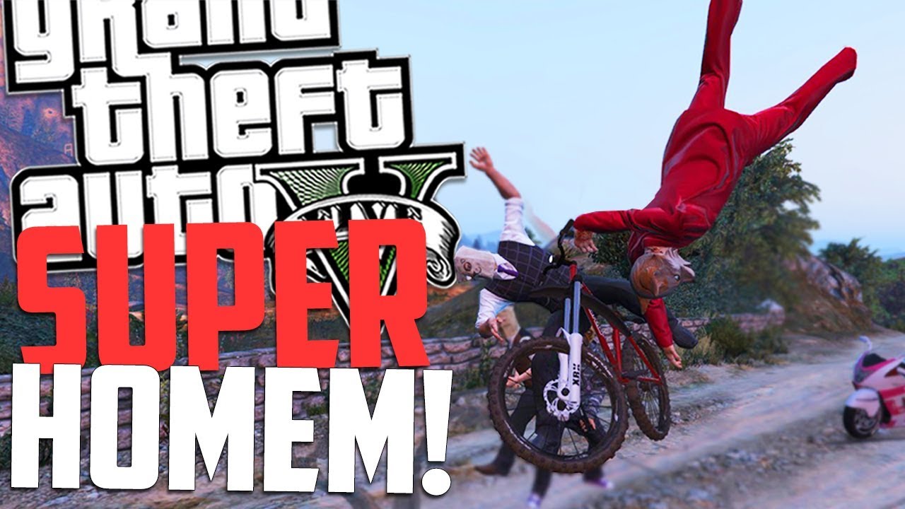 SUPER HOMEM !!! - GTA 5 Online MOMENTOS ENGRAÇADOS