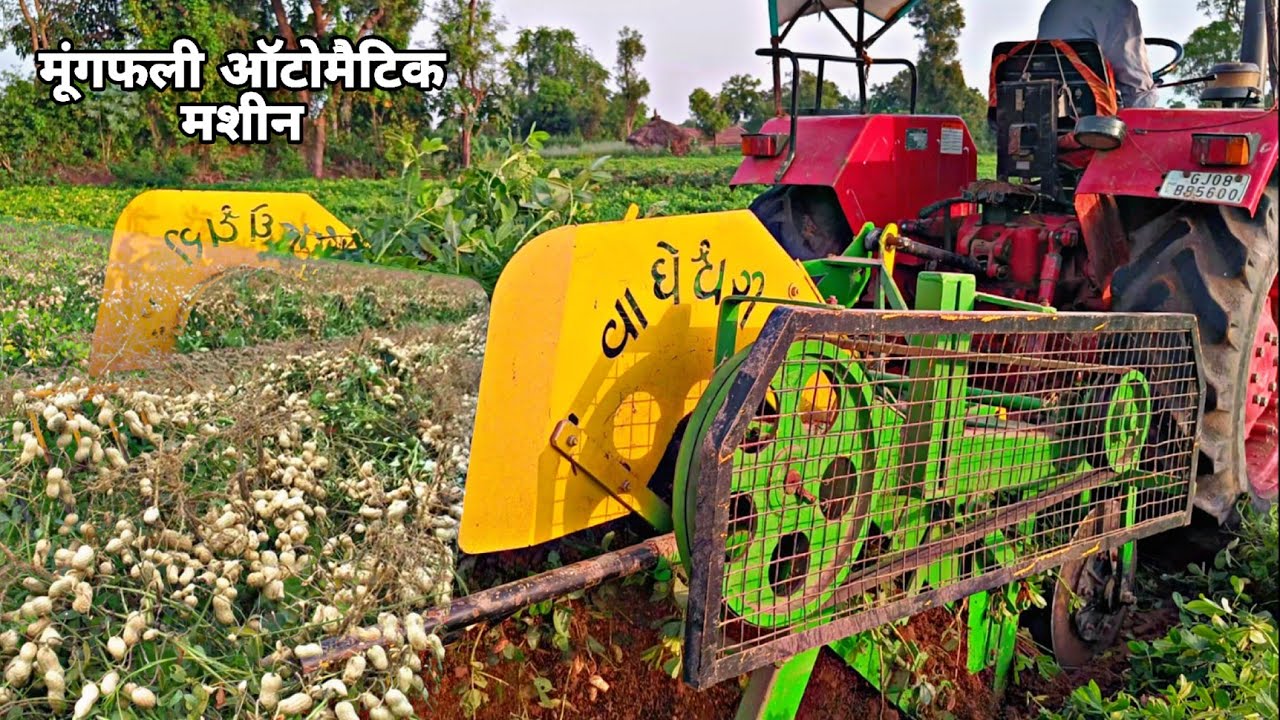 मूंगफली जमीन से निकालने का ऑटोमेटिक मशीन ❤️ Peanuts Harvesting Automatic Machine