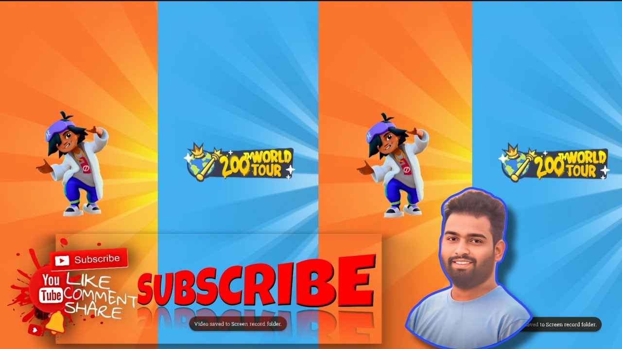 Subway Surfers 200th World Tour 🆚200th World Tour #subwaysurfers #viralvideo #gaming #new #support