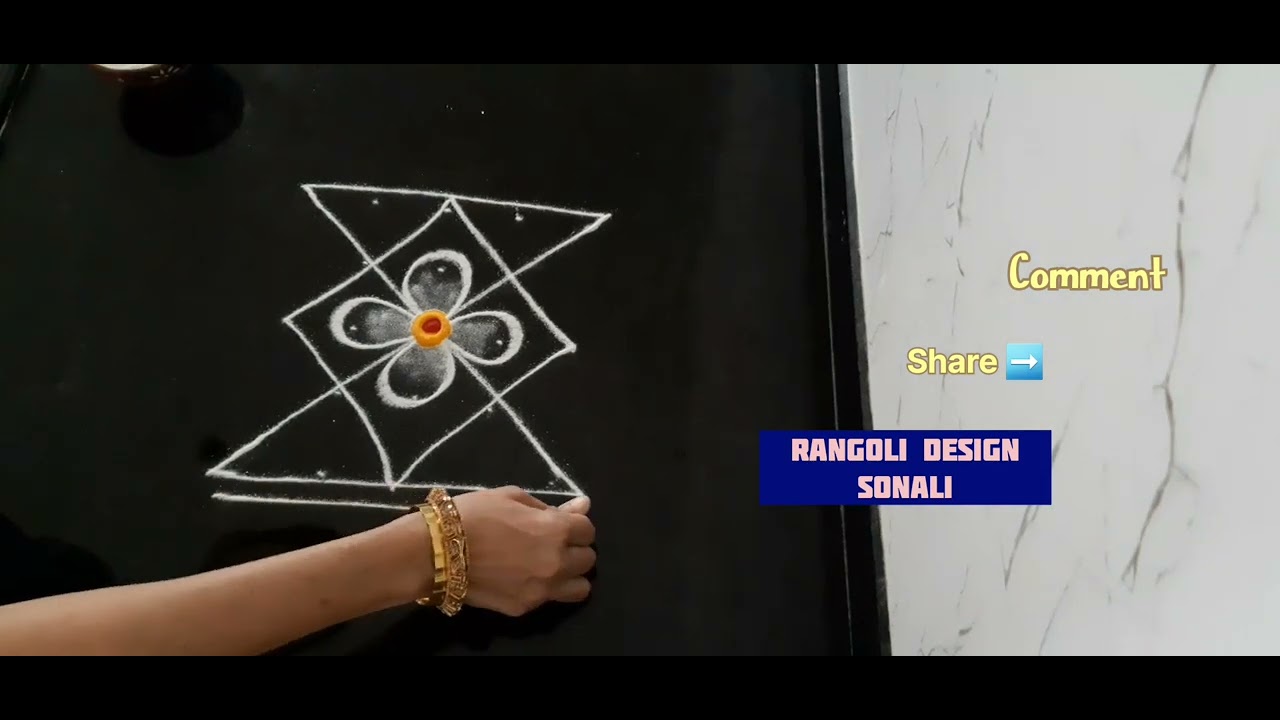 Easy Daily Use Border Rangoli🌞Simple Apartment Muggulu🌞Border Kolam🌞#rangolidesignsSonali#trending 