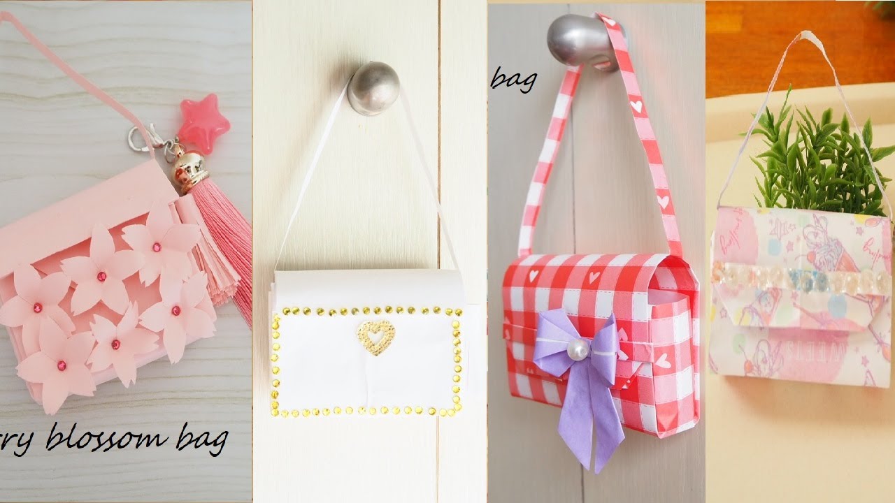 折り紙でバックの作り方/origami bag#折り紙バック#ミニバッグ#可愛いバック