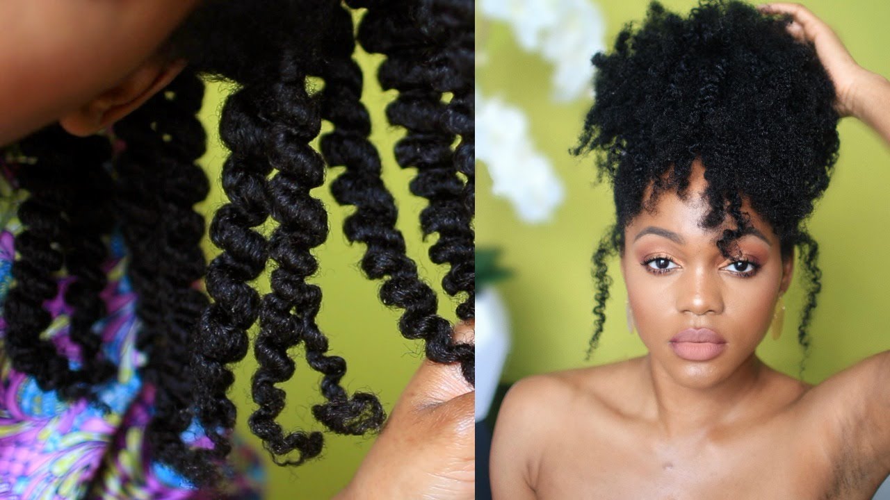 SUPER DEFINED TWIST OUT ON 4C NATURAL HAIR ft SALON PRO TWIN OLIVE GEL | Luchi Loyale