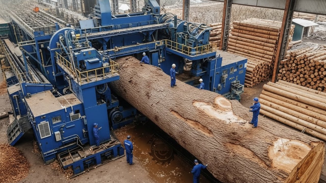 Inside the Largest Wood Sawmill Factory – How Plywood Is Made From Logs to Table (Full Process) P2
