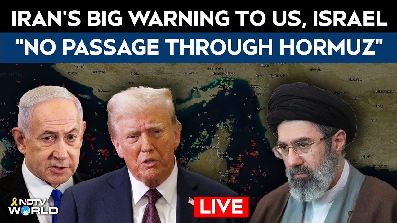 Iran Warns US LIVE | Iran Threatens Israel LIVE | Strait Of Hormuz Blockade | Hormuz Blockade News