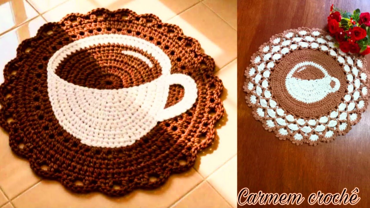 COMO FAZER SOUSPLAT XÍCARA DE CAFÉ ☕️ EM CROCHÊ PASSO A PASSO COMPLETO
