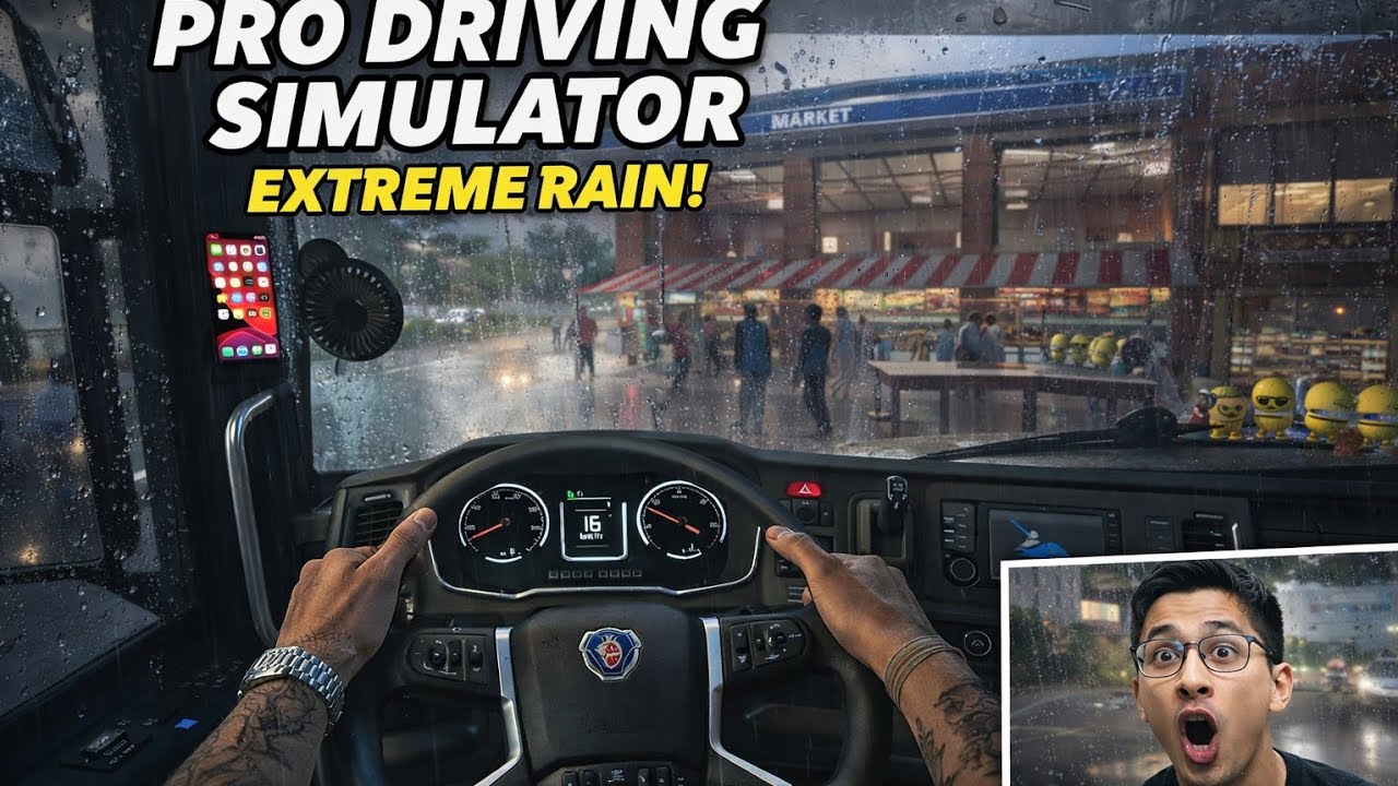 “Truck Simulator Ultimate | Extreme Rain Driving” #youtubvideo #zuuks #games 🚛🚦🌧️