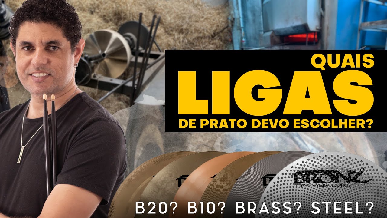 B10? B20? quais são as ligas de pratos e qual escolho pro meu set?