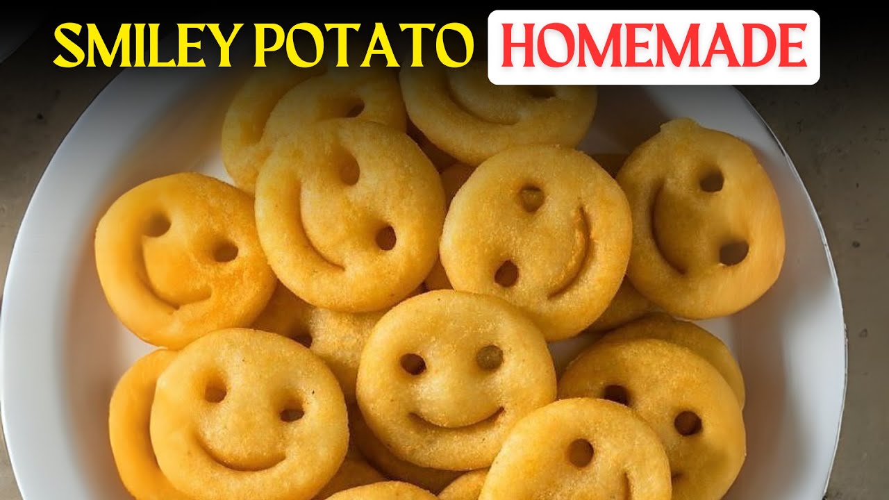 Homemade Potato Smiley Recipe 😋 | Easy Evening snacks idea for kids | mccain smiles recipe