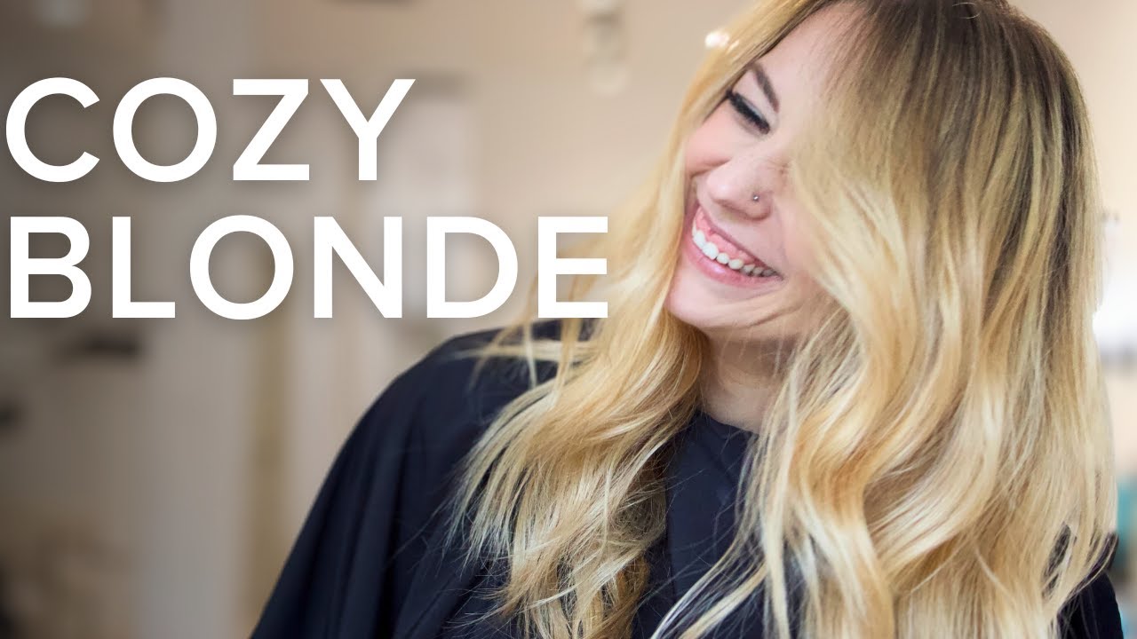 COZY BLONDE Hair Color Tutorial | Ash Blonde to Warm Blonde | Balayage & Lowlights | Daniella Benita