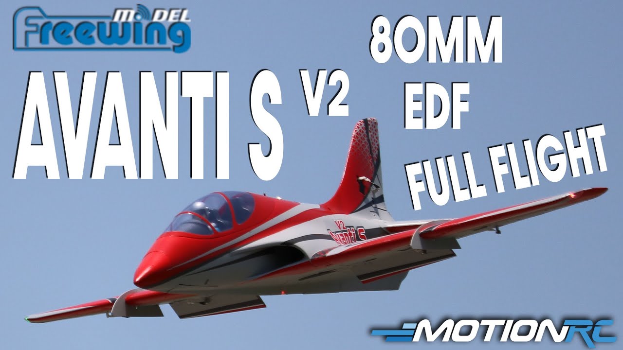 Freewing Avanti S V2 80 мм EDF Sport Jet Full Flight | Motion RC