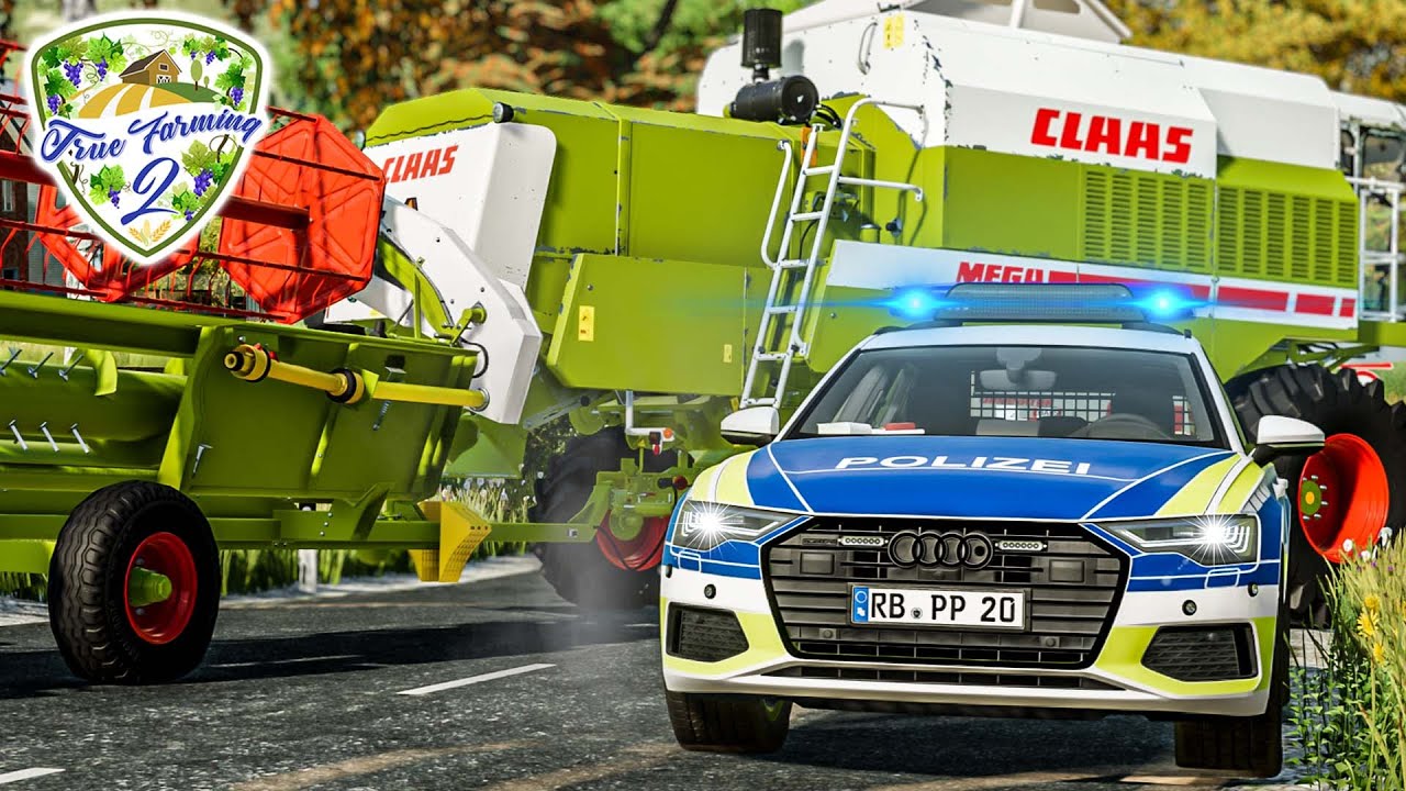 True Farming 2 #287 - UNFASSBAR! Polizei legt Claas Drescher still wegen 5 Kmh -Farming Simulator 22