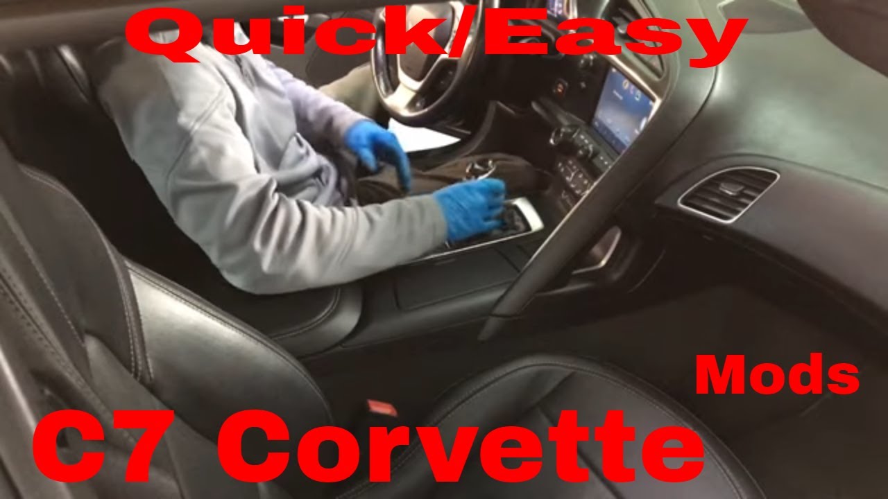 Quick/Easy Mods for Corvette C7!! Z06 Shift Selector Knob And Boot Replacement!