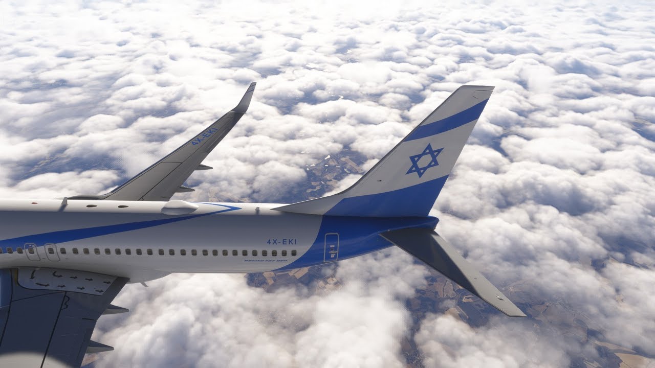 Tel Aviv-Moscow. ELAL Boeing 737-800 PMDG. MSFS2024