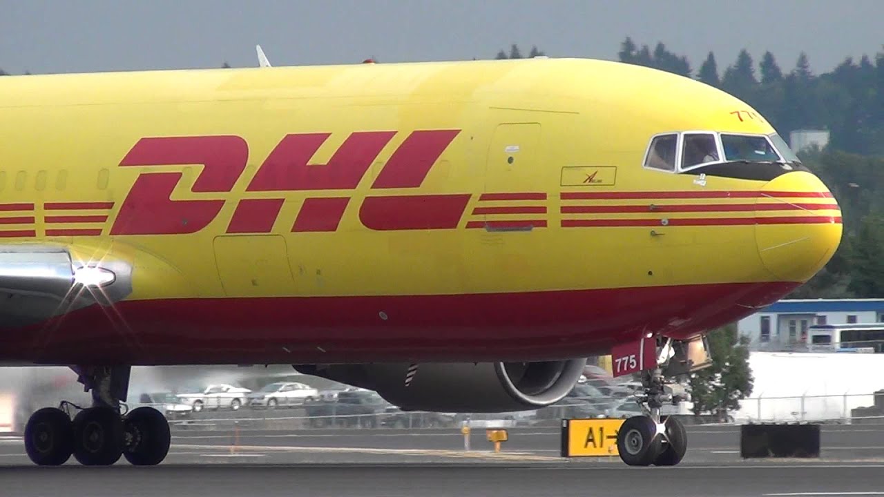 DHL (ABX Air) N775AX 767-200 Takeoff Portland Airport (PDX)