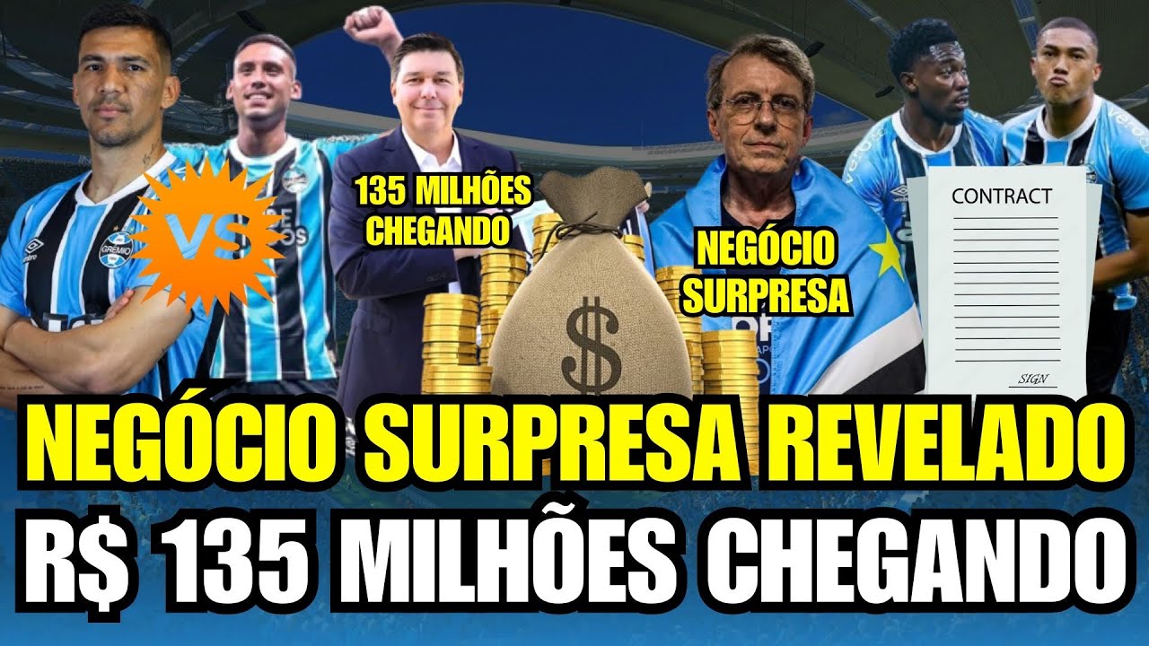 🚨NOVO NEGÓCIO SURPRESA! TRÊS ACORDOS EM ANDAMENTO | R$ 135 MILHÕES NO GRÊMIO! DISPUTA ABERTA NA ZAGA