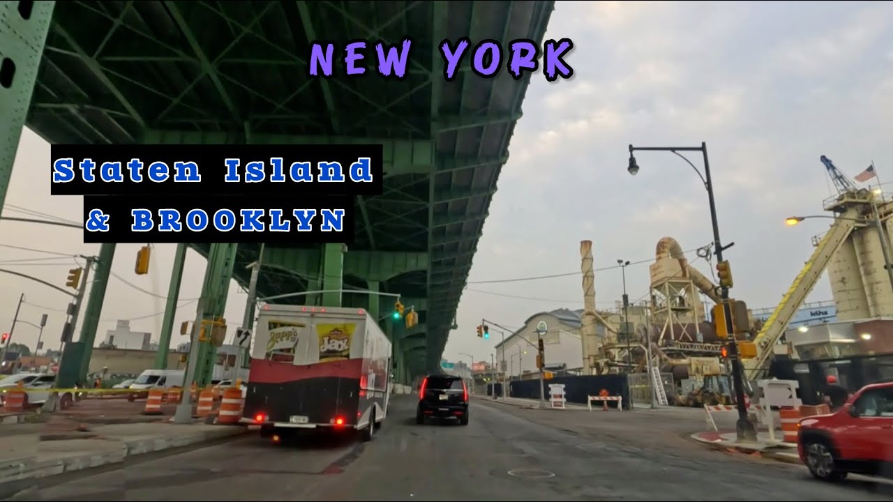 NYC DRIVE||FROM BROOKLYN TO STATEN ISLAND VIA VERRAZANO BRIDGE 