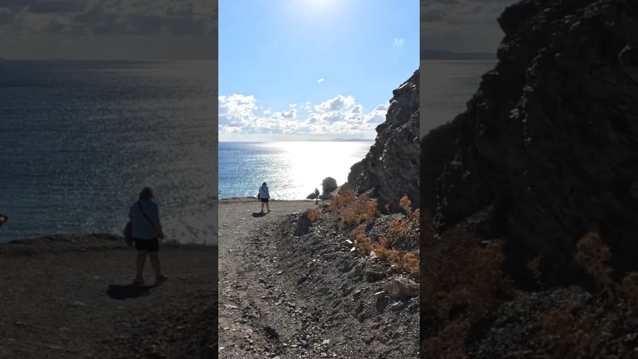 Driving to Therma Beach by buggy 😜 (eco rentals) 