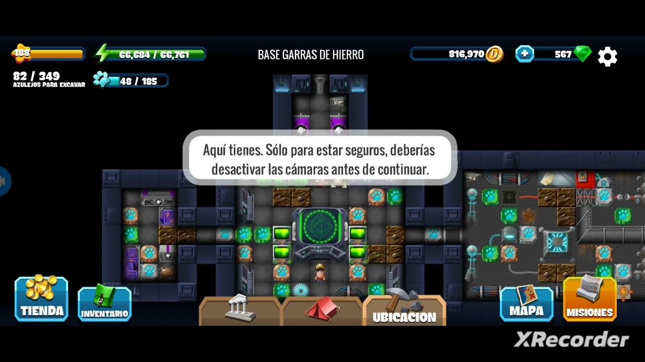 Diggy's adventure | Mascotas: Base garras de hierro