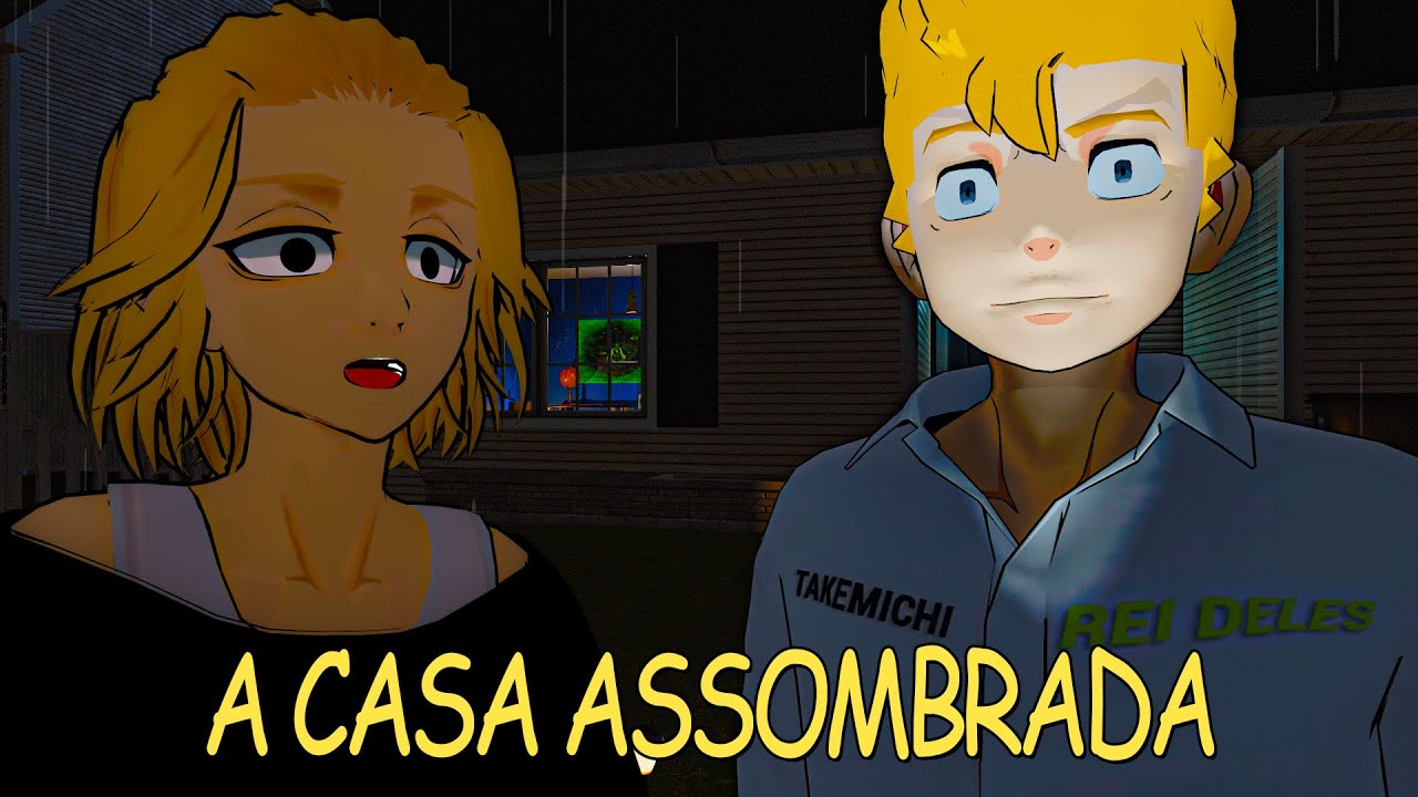 😨 takemichi na casa assombrada 👻 - tokyo revengers ver