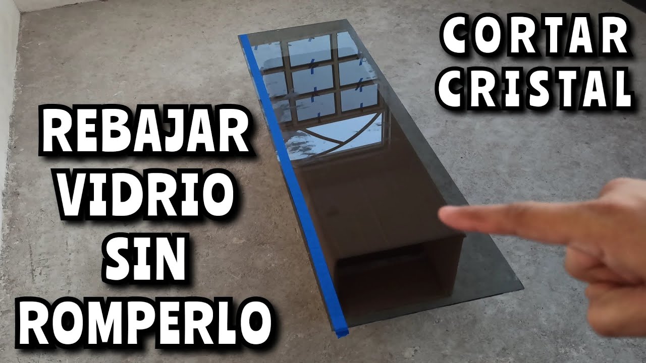 Cómo rebajar cualquier vidrio sin romperlo ( cortar )