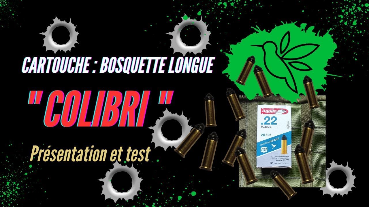 Cartouche COLIBRI (Cal 22) bosquette longue Aguila