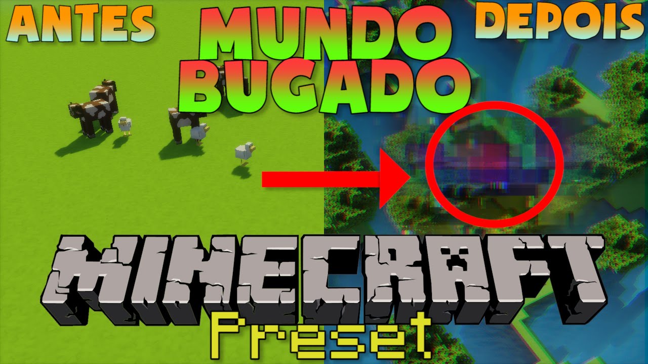 COMO CRIAR O MUNDO MAIS BUGADO do MINECRAFT!