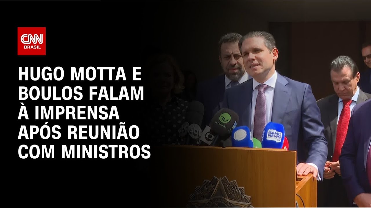 Hugo Motta e Boulos falam à imprensa após reunião sobre regulação do trabalho por app | LIVE CNN