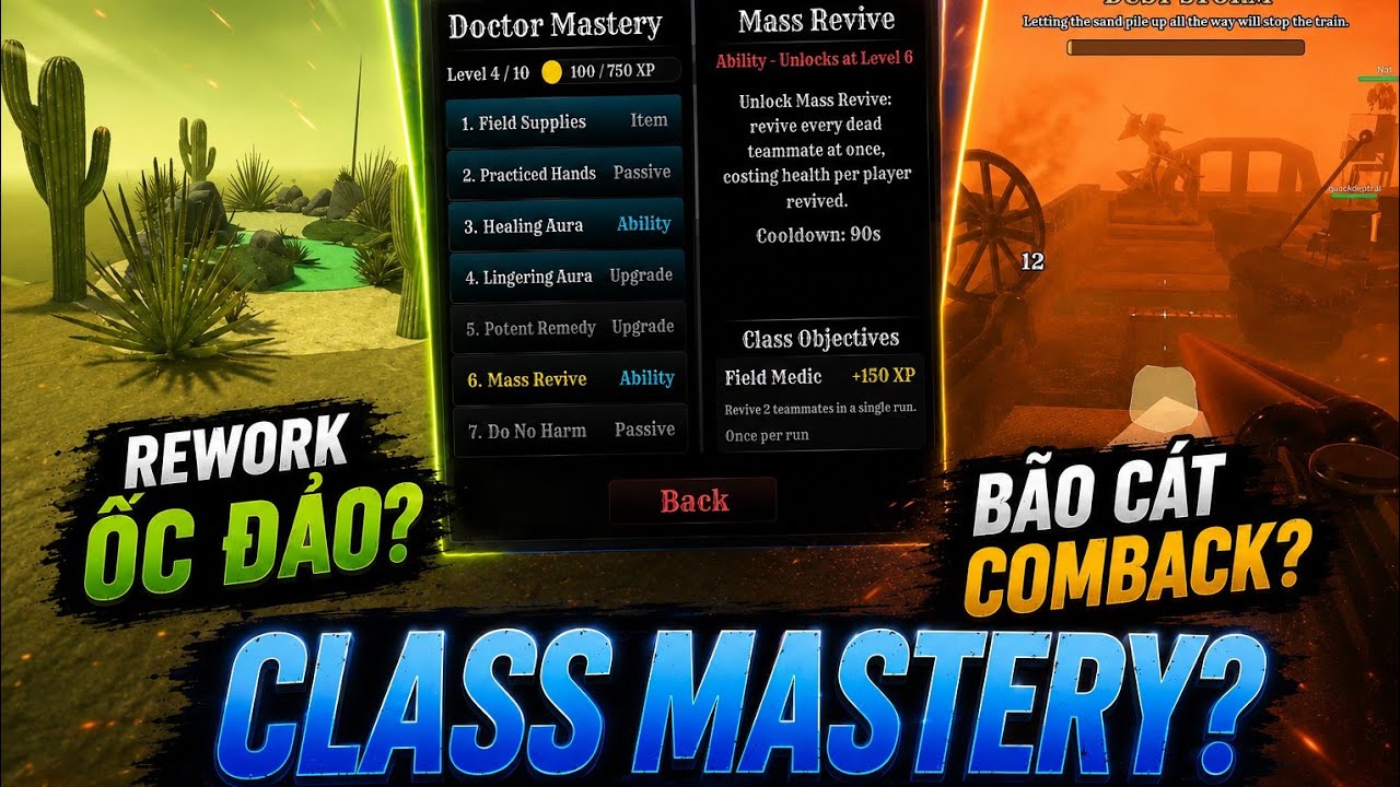 CLASS MASTERY V&Agrave; TO&Agrave;N BỘ CẬP NHẬT MỚI NHẤT CỦA DEAD RAILS!!!