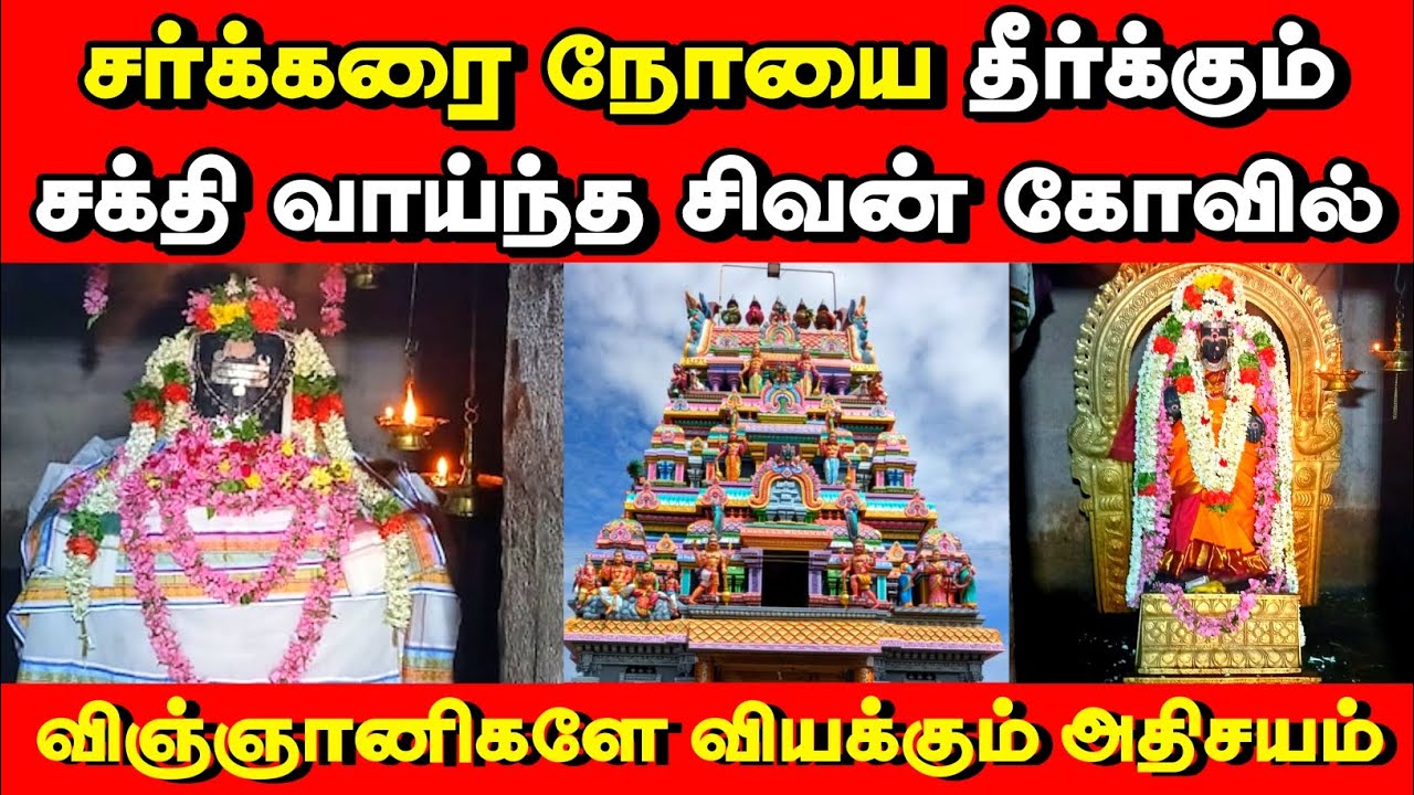 சர்க்கரை நோயை தீர்க்கும் சக்தி வாய்ந்த கோவில்| வெண்ணி கரும்பேஸ்வரர் கோவில்| diabetic temple 