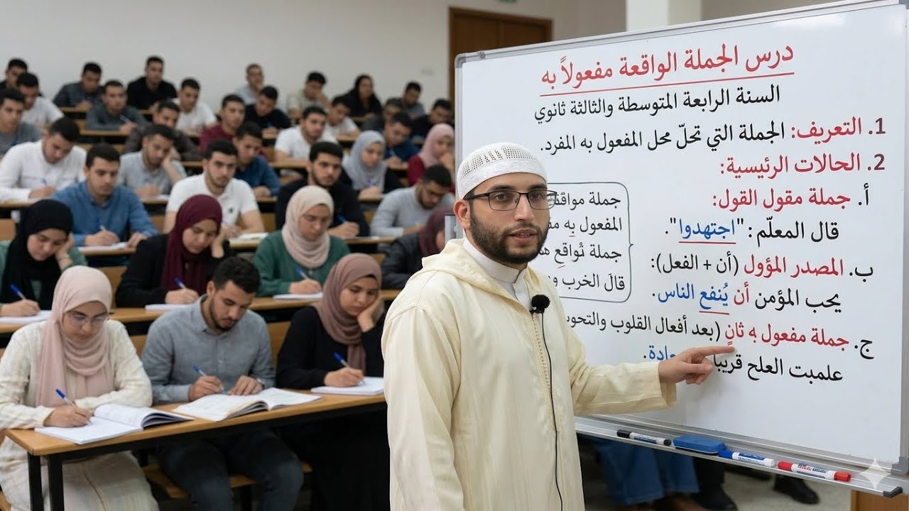 أقوى شرح لدرس الجملة الواقعة مفعولا به