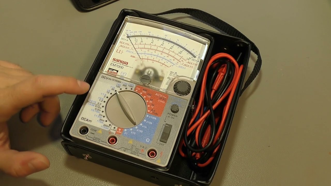 Sanwa EM7000 - Jfetový analogový multimetr - retro z Japonska