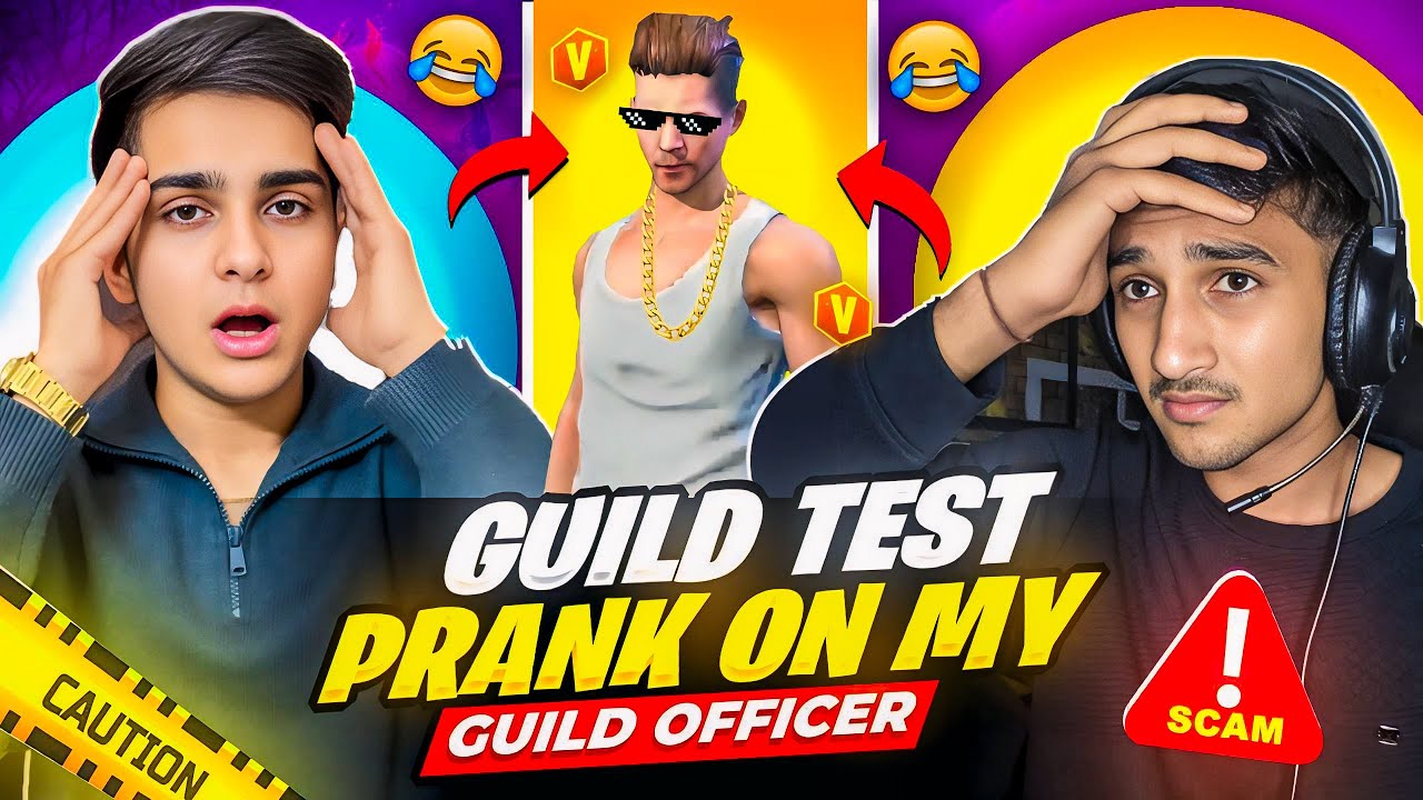 Massive Guild Test Prank On Biggest Officer 🤯 Yeh Kya Hogaya 🤣 Funny Match Must Watch - Free Fire...