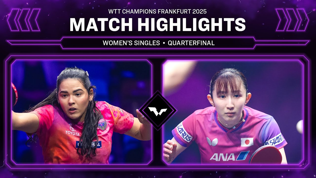 Adriana Diaz vs Hina Hayata | WS QF | #WTTFrankfurt 2025
