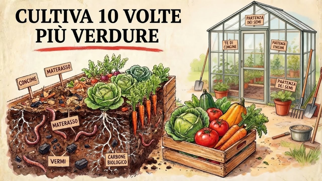 Come Costruire un Terreno Vivo Che Fa Crescere Verdure Enormi Senza Fertilizzante....