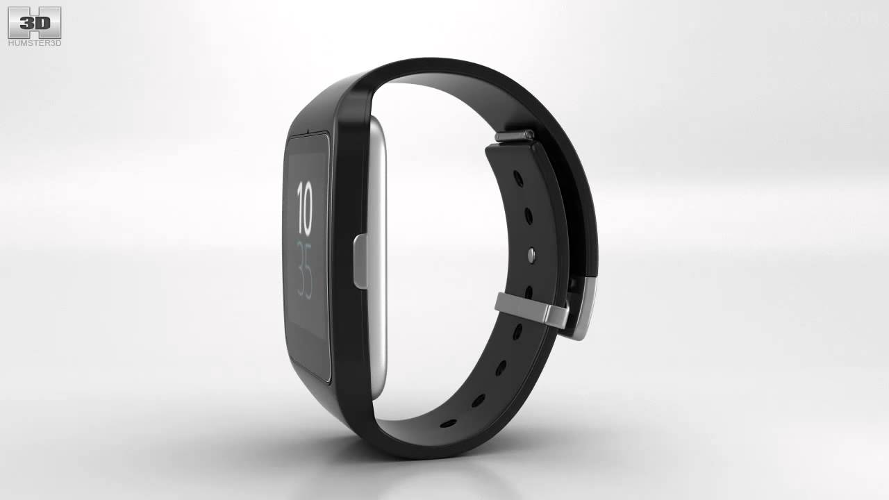 Sony SmartWatch 3 SWR50 Black 3D model by 3DModels.org