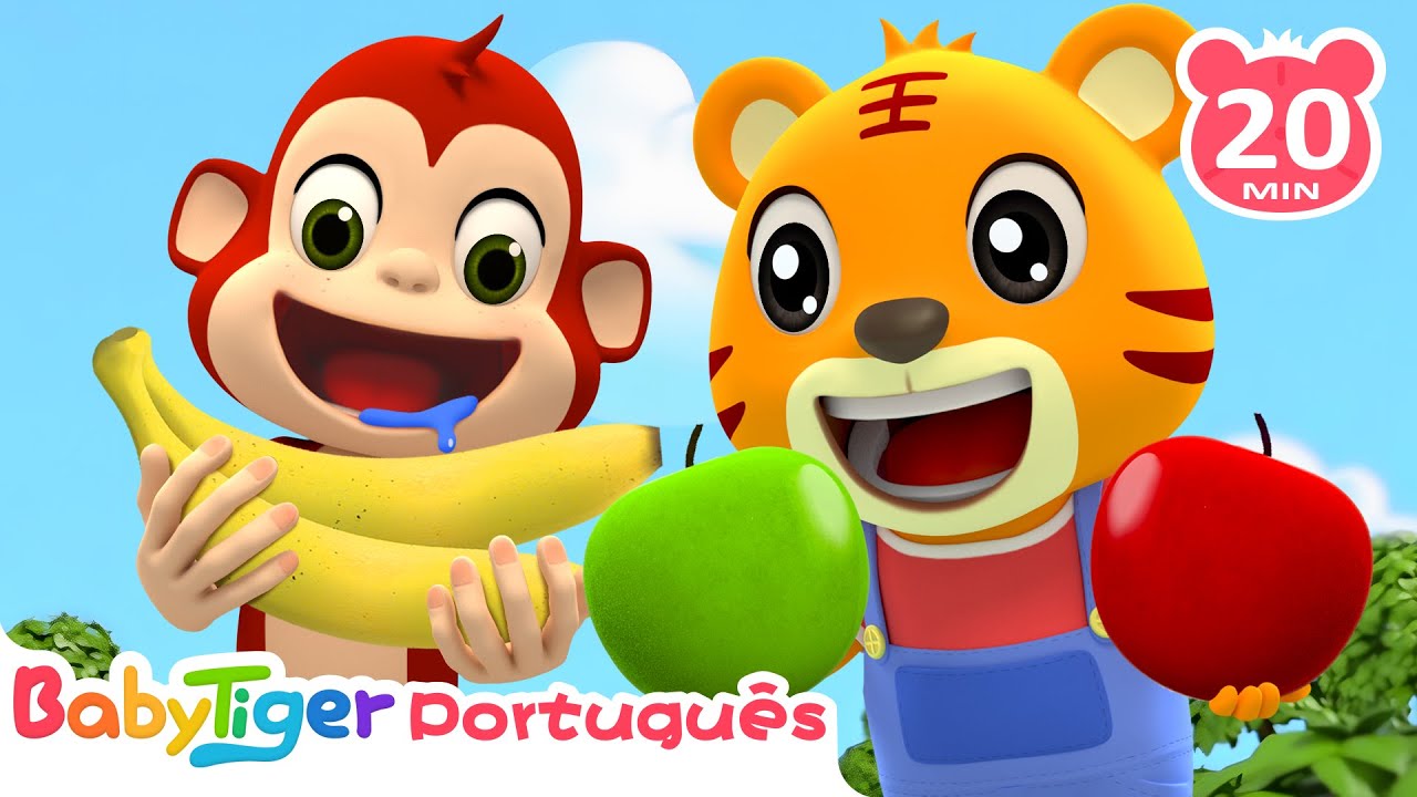 Maçãs e Bananas | Canções De Animais | Canções Infantis | Bebê Tigre