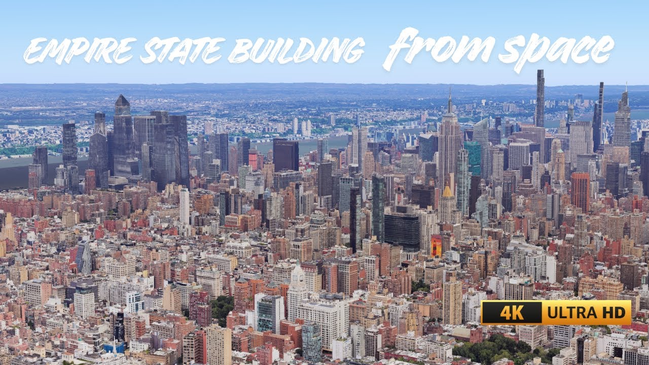 New York Flying Tour | Epic Empire State Building 3D View in 4K |ORBIMOTION #EmpireStateBuilding