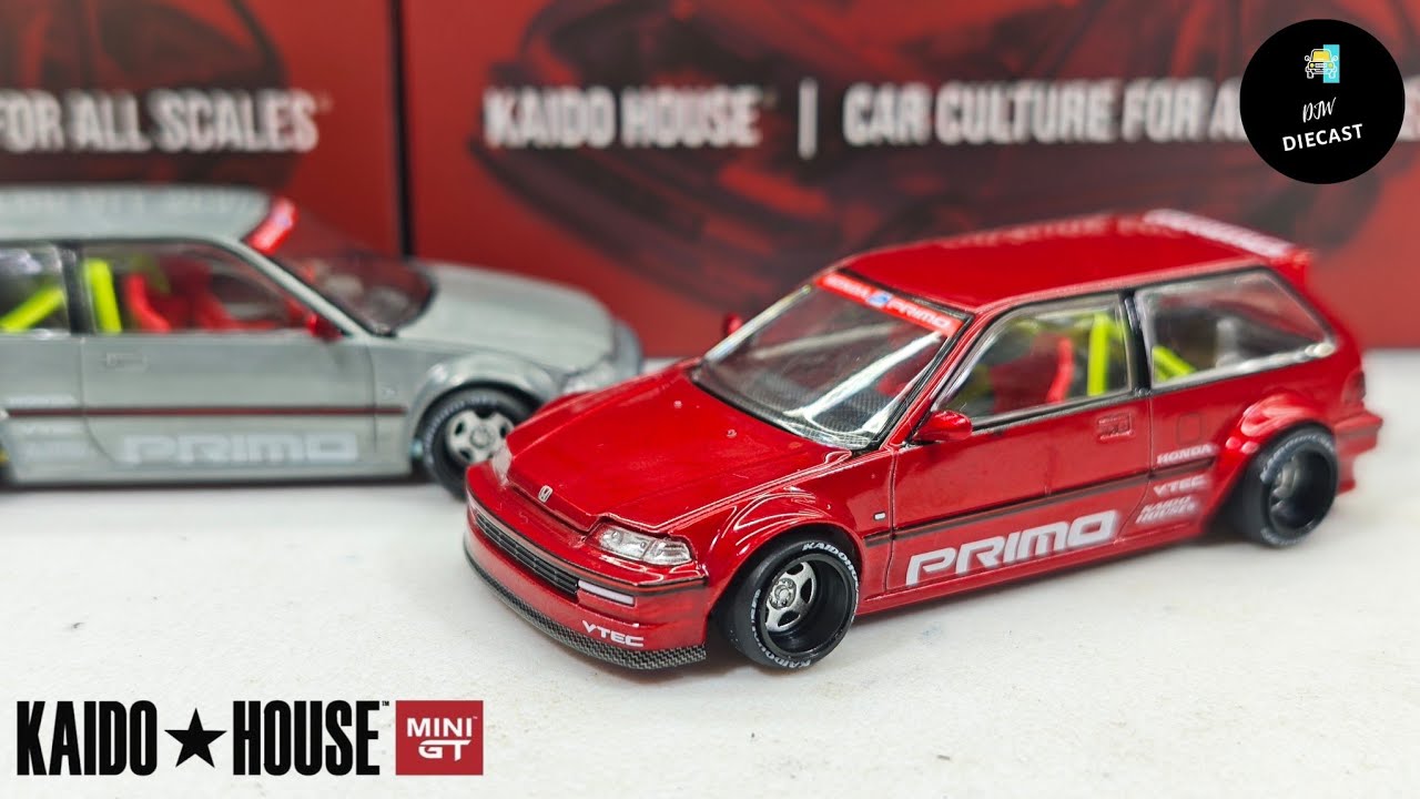 Honda Civic EF Red Kaido Works V2 by Kaido House Mini GT | UNBOXING and REVIEW