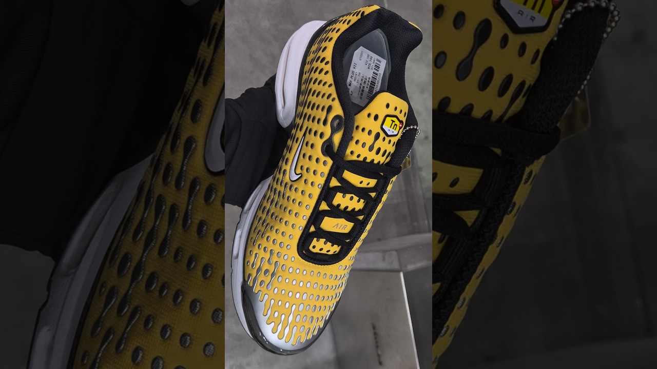 Это кроссовки Nike Air Max Plus VII "Varsity Maize" в жёлтом цвете. 