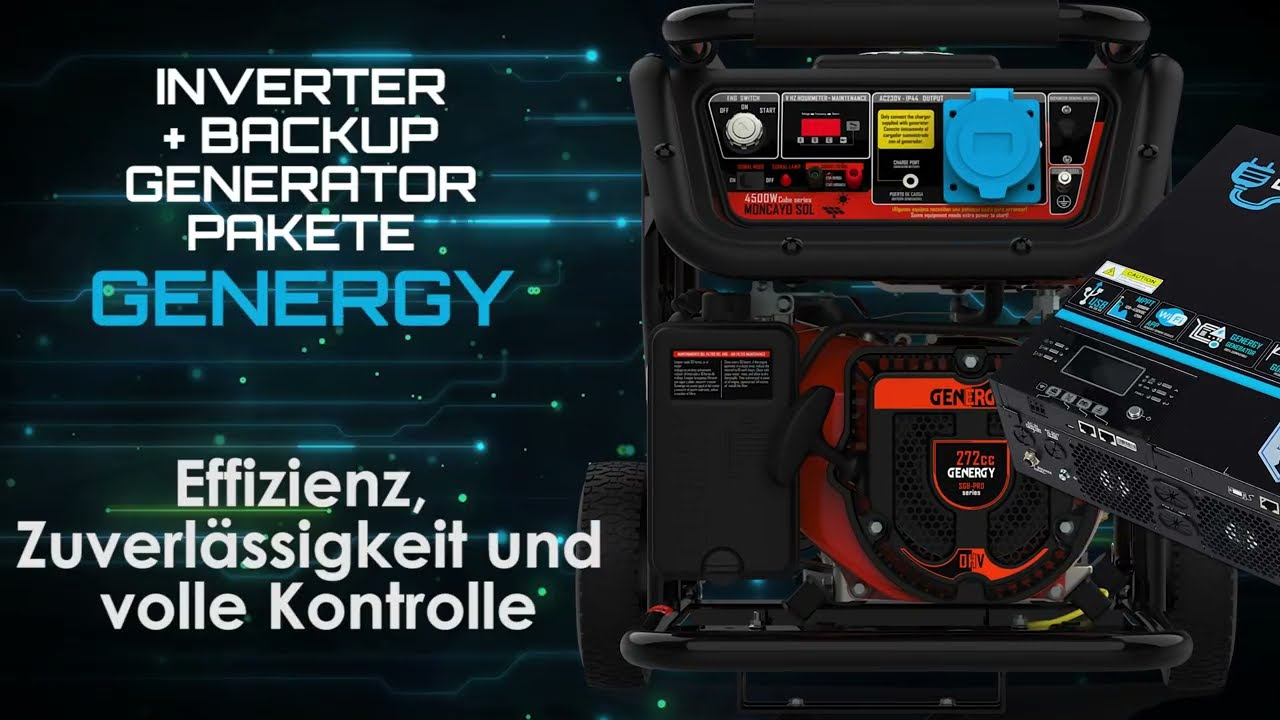Genergy Wechselrichter + Notstromaggregat: Unterbrechungsfreie Stromversorgung, keine Überraschungen