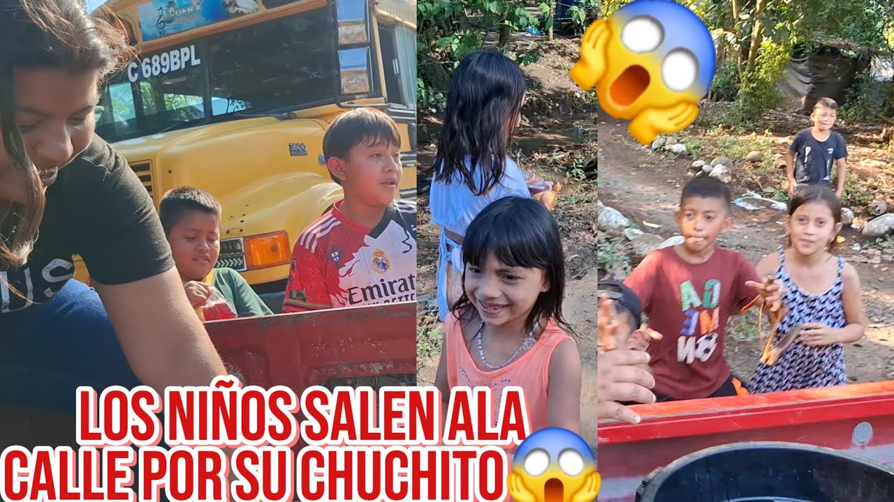 ‼️Rosi Gran Sonrisa Regala Los Chuchitos😱Vean Cuantos Niños😊Salen ala Calle😋