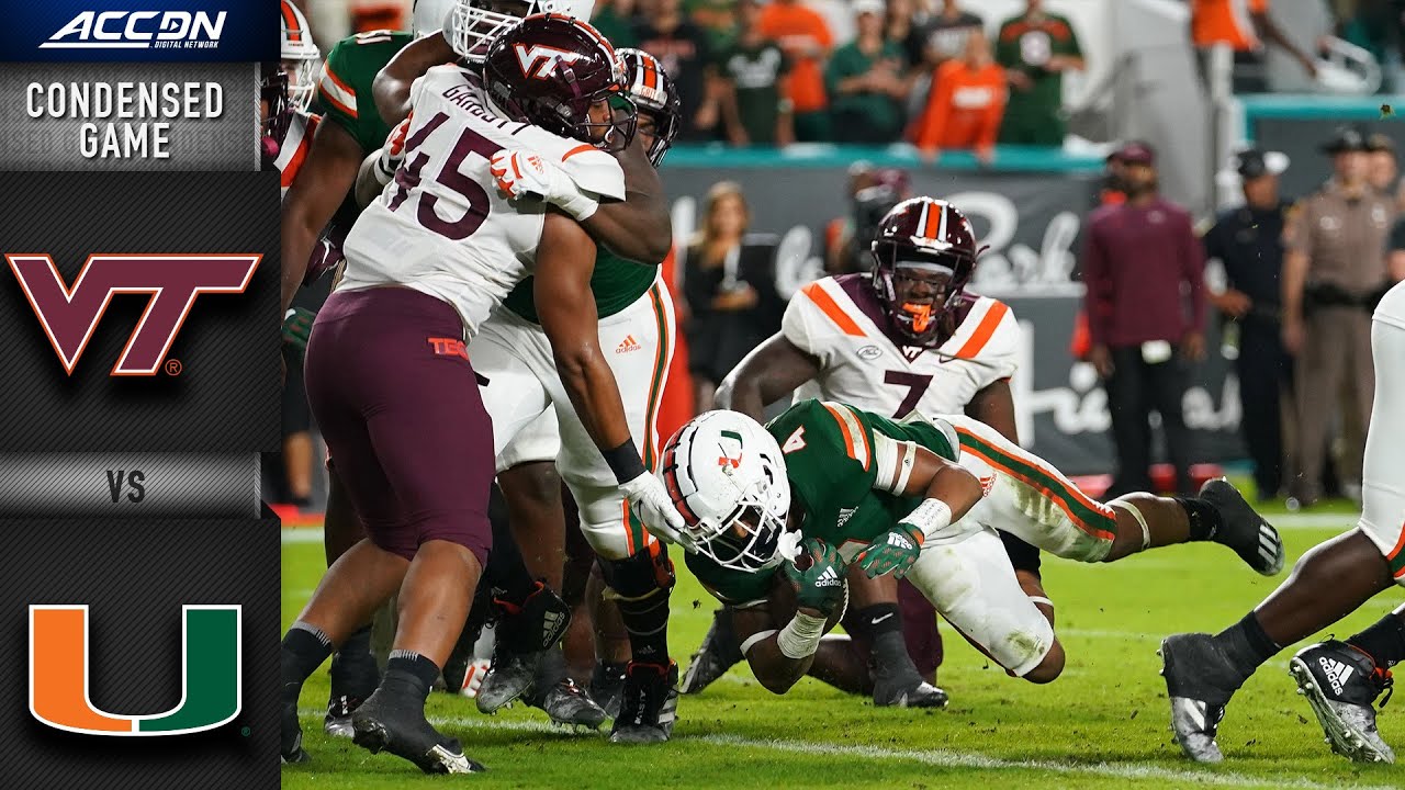 Virginia Tech vs. Miami Condensed Game | 2021 ACC Football