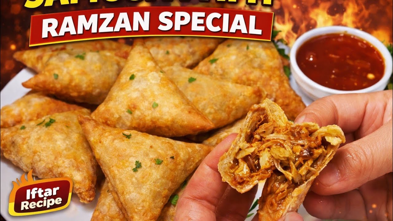 Ramzan Special Crispy Spicy Chicken Keema Samosa Recipe,Ramzan Special Recipe 2026