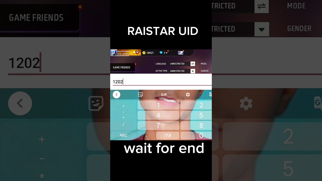 RAISTAR UID number free fire short RAISTAR UID raistar id ban