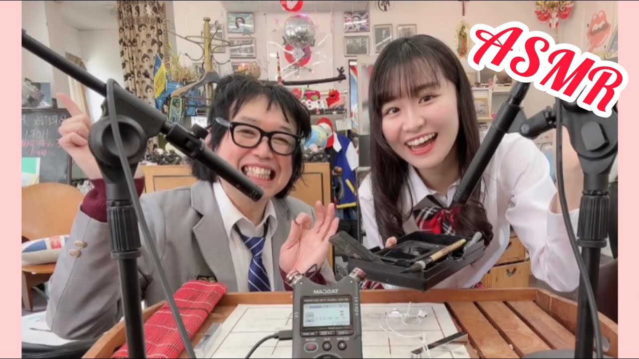 【ASMR】まさよしさんと書道をしながらオノマトペ/Onomatopoeia while doing calligraphy with Masayoshi　(shodo)