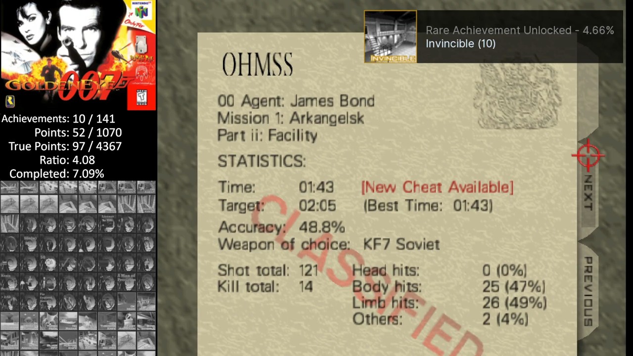 GoldenEye 007 - RetroAchievements